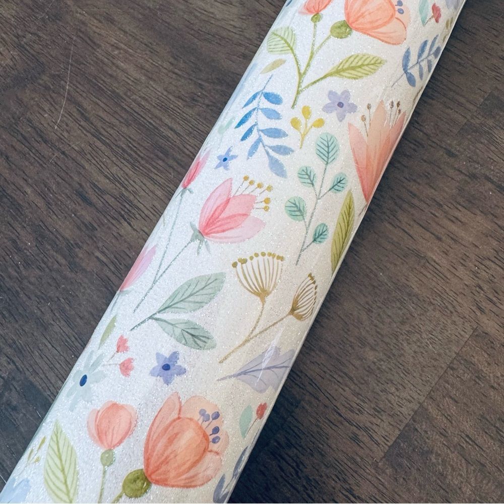 Floral Glitter Heavyweight Punch Studio Gift Wrap Punch Studio Wrapping Paper